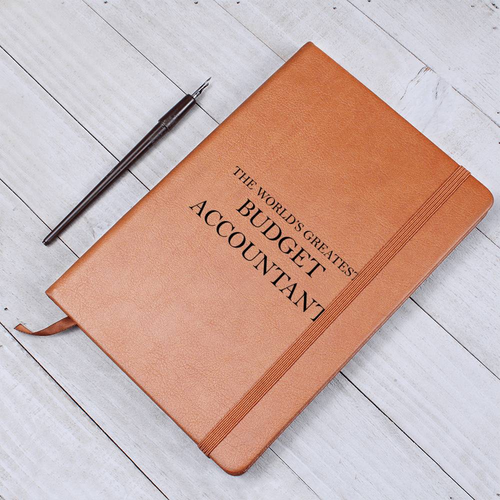 World's Greatest Budget Accountant - Vegan Leather Journal