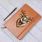 Funny Reindeer Face 01 - Vegan Leather Journal