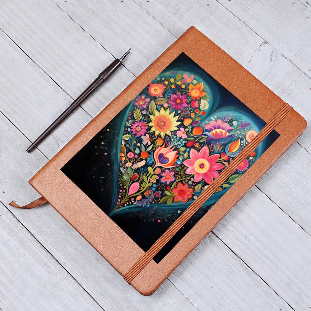 Valentine's Day Art 389 - Vegan Leather Journal