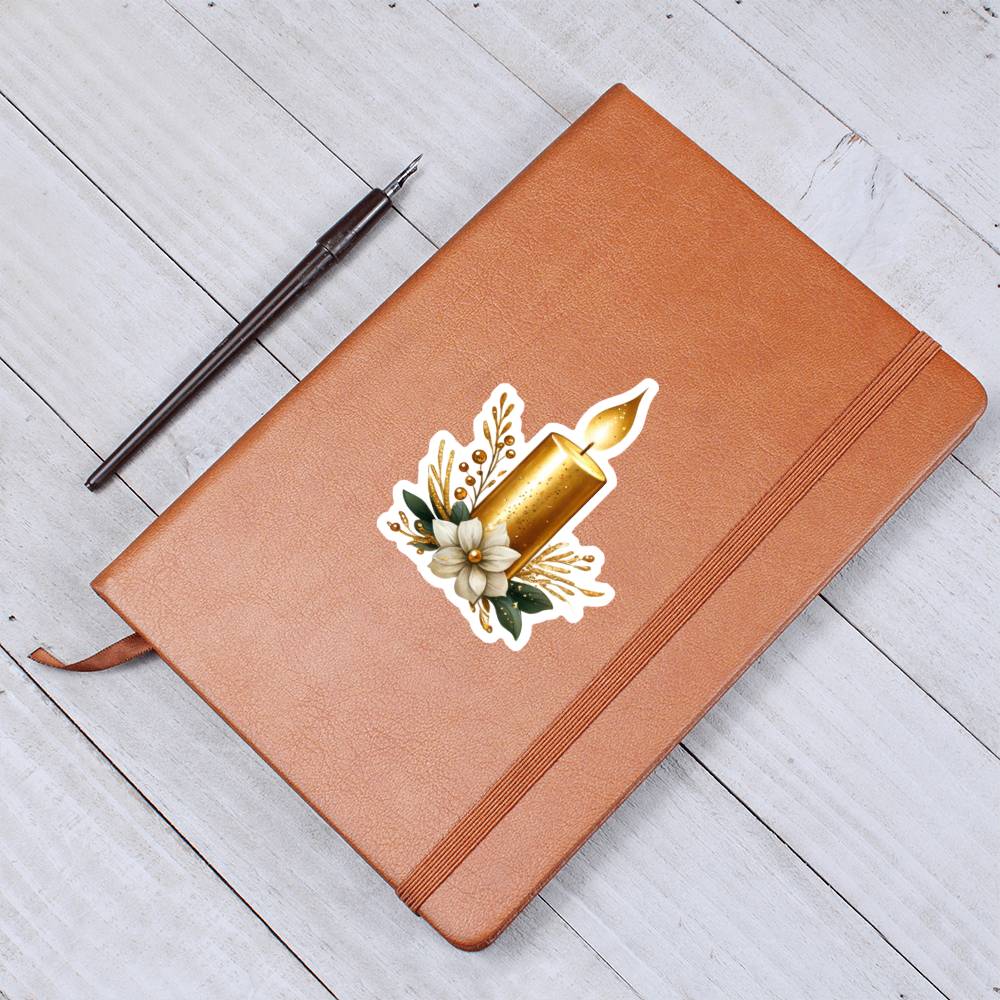 Luxury Wedding Decor Sticker 016 - Vegan Leather Journal