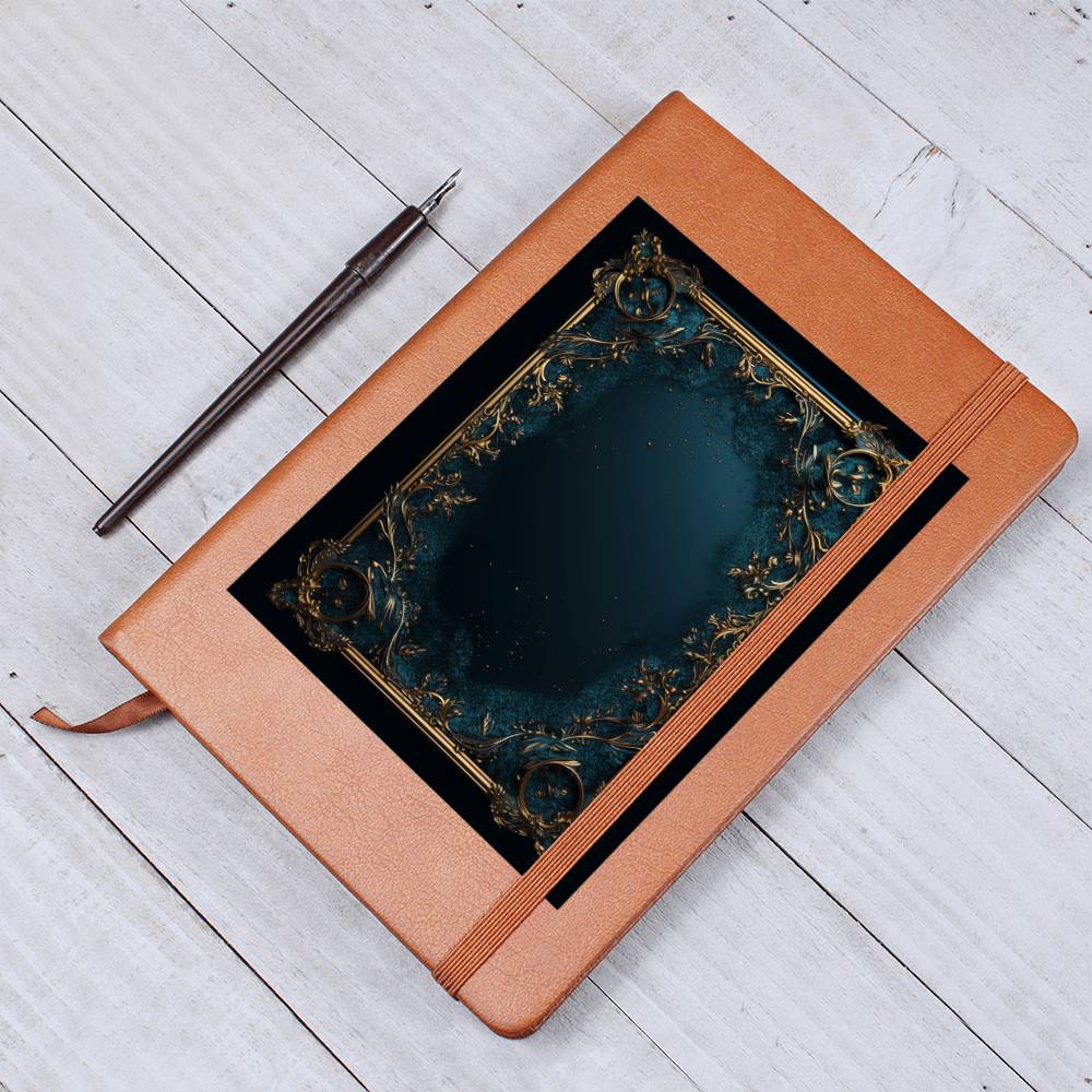 Ornate Gold Cover 114 - Vegan Leather Journal