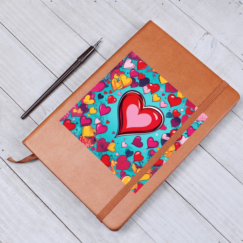 Valentine's Day Pop Art 03 - Vegan Leather Journal