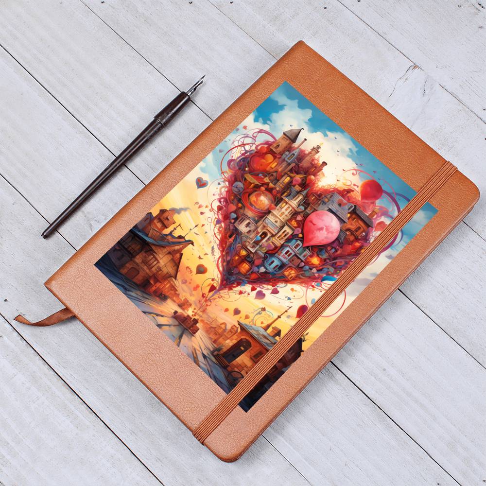 Valentine's Day Art 456 - Vegan Leather Journal