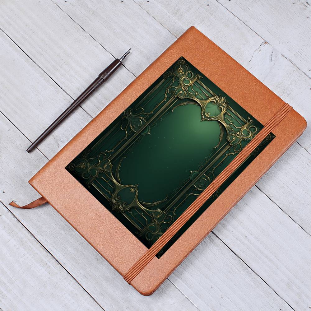 Ornate Gold Cover 092 - Vegan Leather Journal