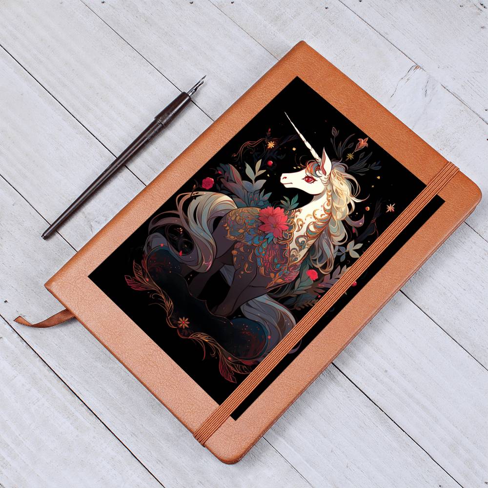 Cute Unicorn 006 - Vegan Leather Journal