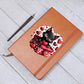 Valentine's Day Black Cat 061 - Vegan Leather Journal