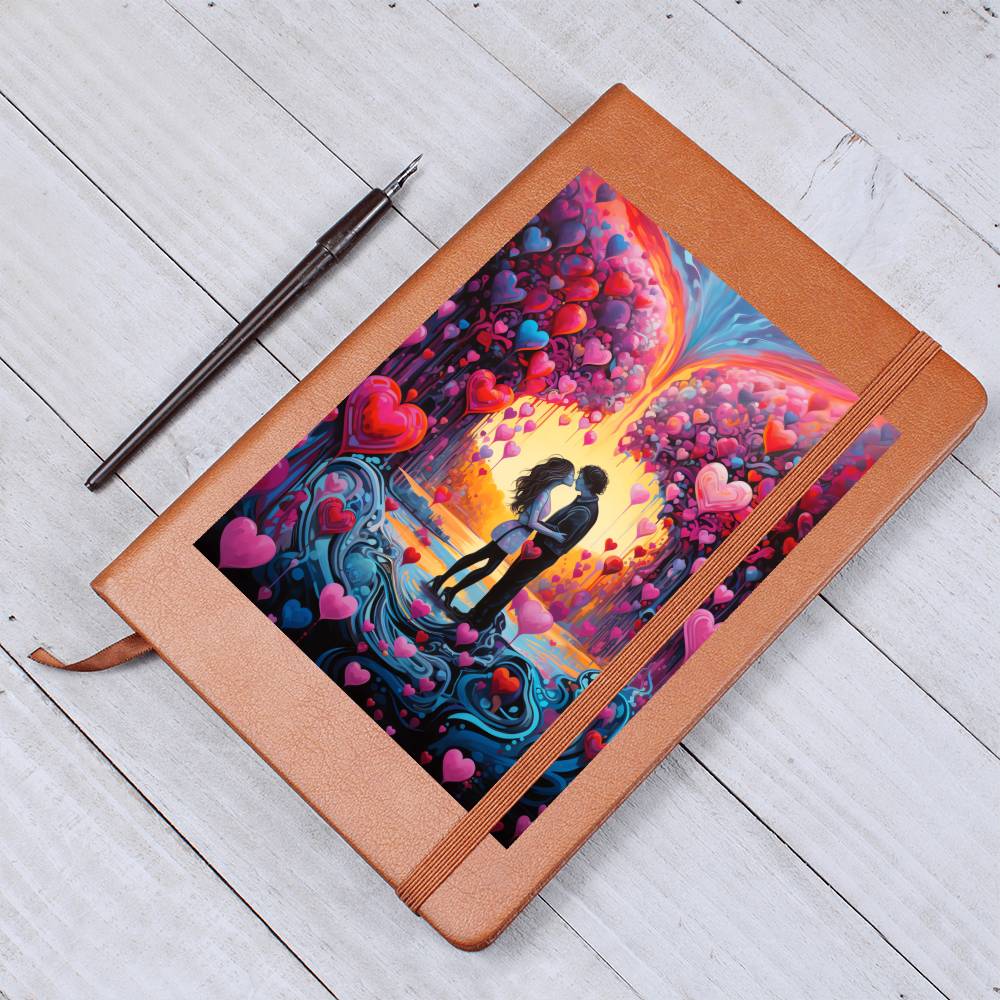 Valentine's Day Art 127 - Vegan Leather Journal