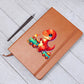 Colorful Baby Dinosaur 058 - Vegan Leather Journal