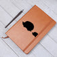 Mama Hedgehog With 1 Hoglet - Vegan Leather Journal