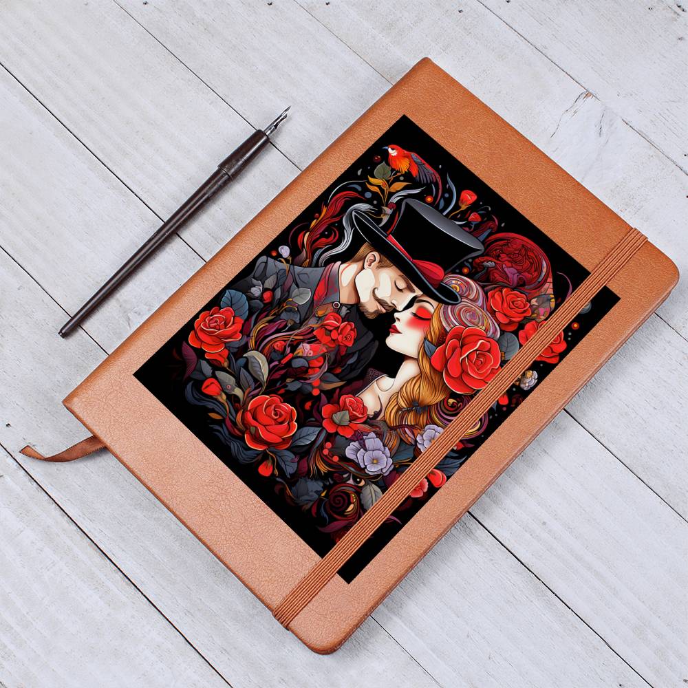 Valentine's Day Art 157 - Vegan Leather Journal