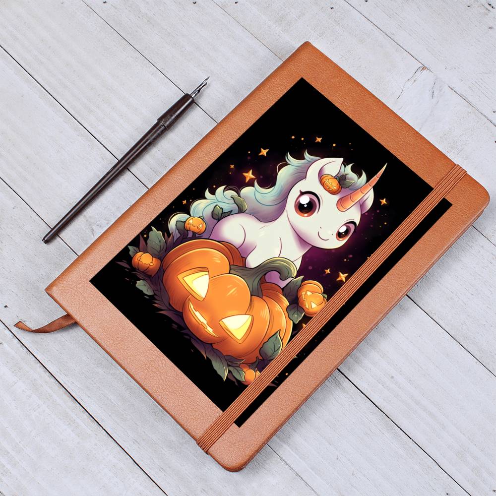 Cute Unicorn 088 - Vegan Leather Journal