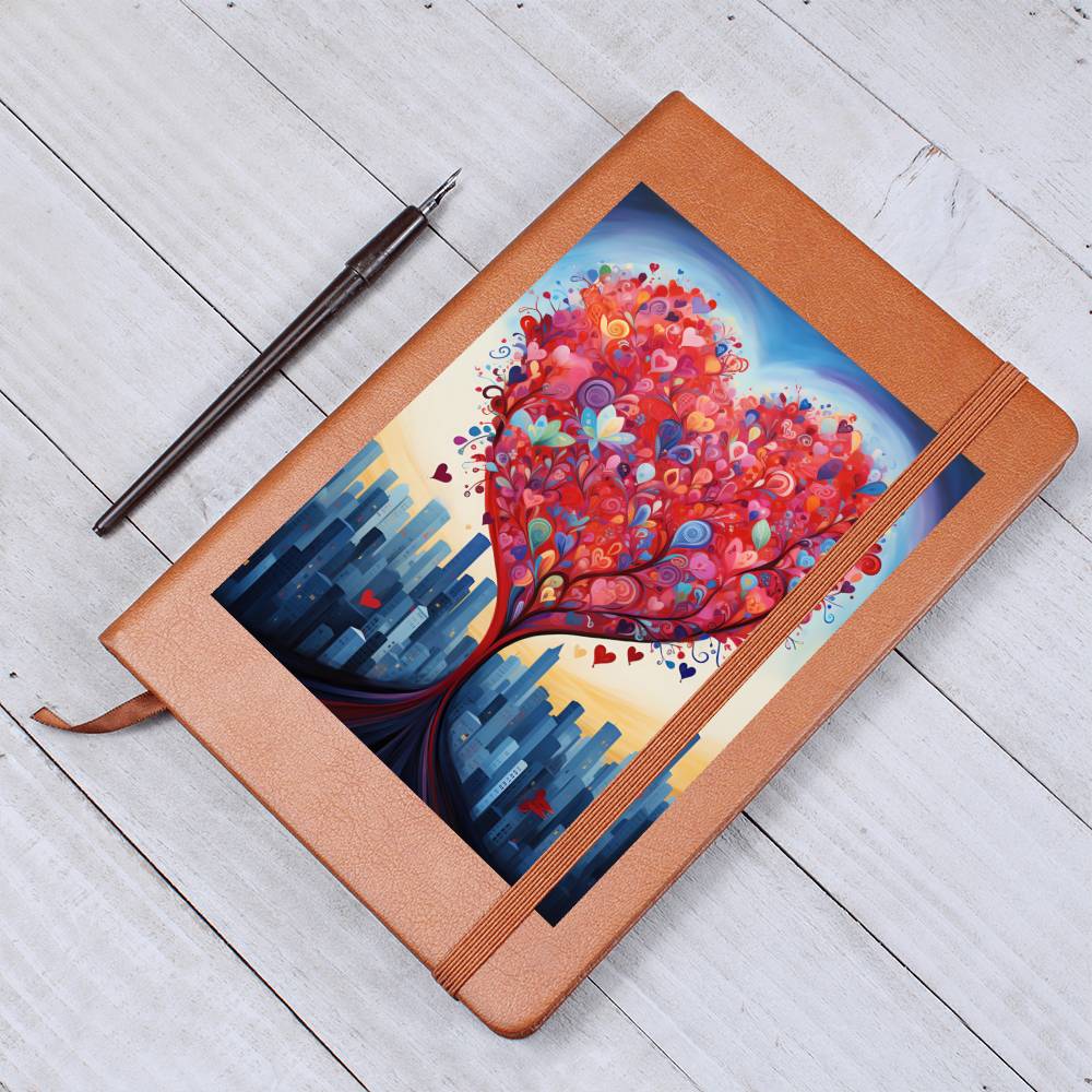 Valentine's Day Art 246 - Vegan Leather Journal