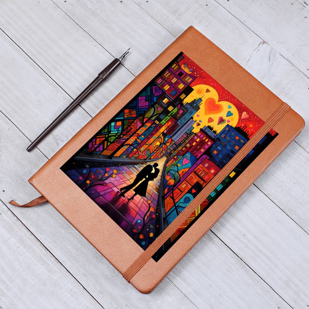 Valentine's Day Art 434 - Vegan Leather Journal