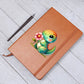 Colorful Baby Dinosaur 009 - Vegan Leather Journal