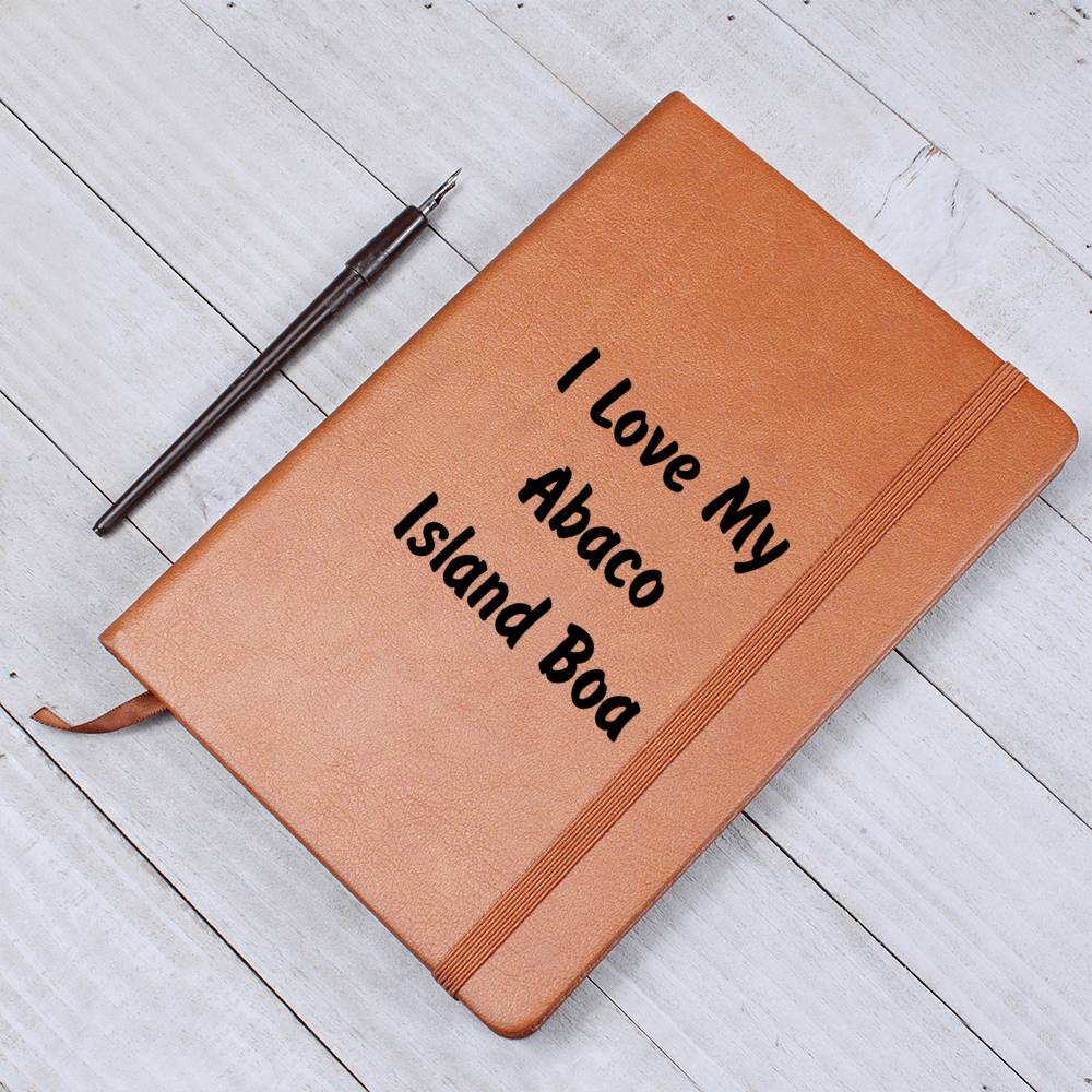 Love My Abaco Island Boa - Vegan Leather Journal