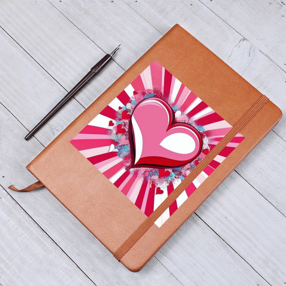 Valentine's Day Pop Art 10 - Vegan Leather Journal