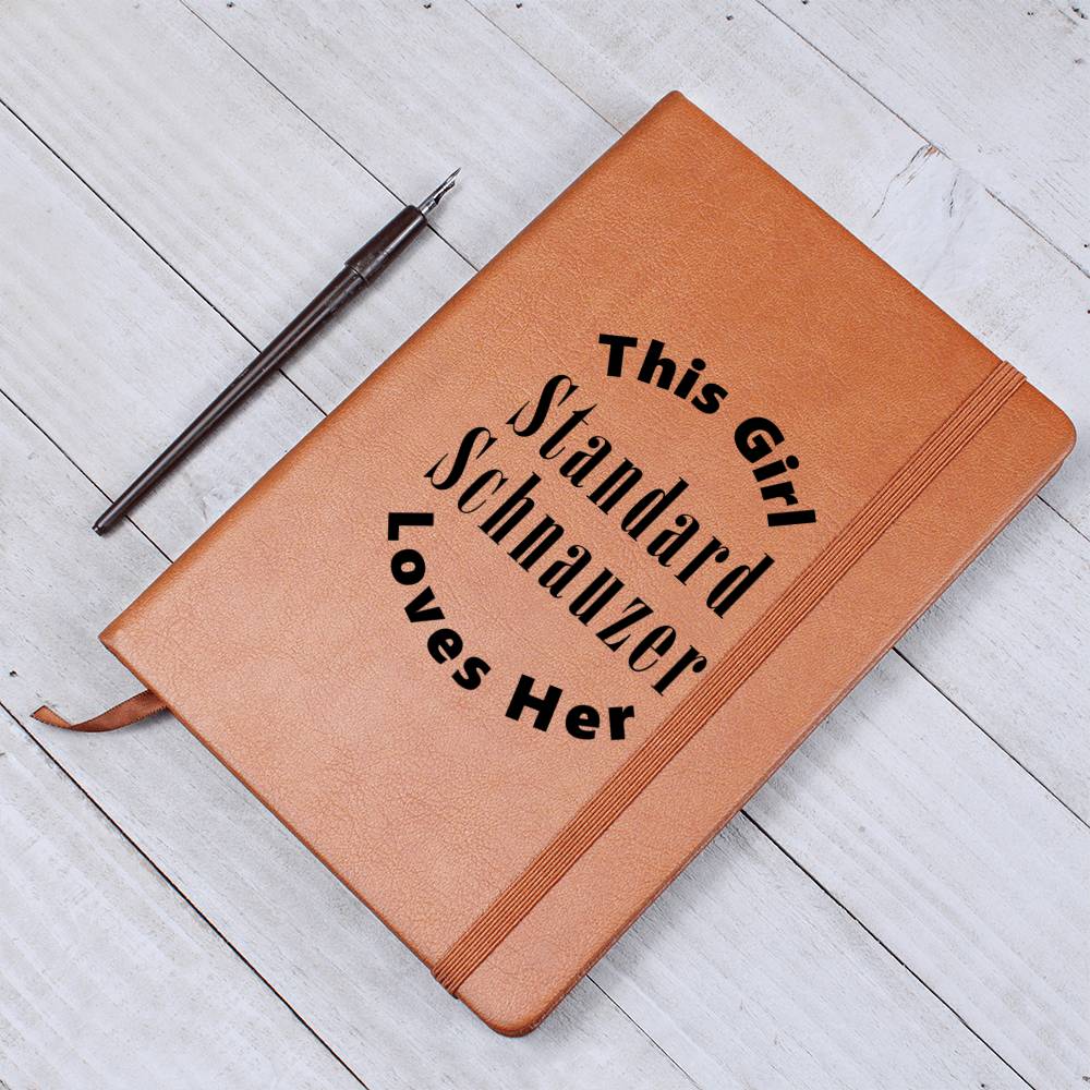 Standard Schnauzer v2 - Vegan Leather Journal