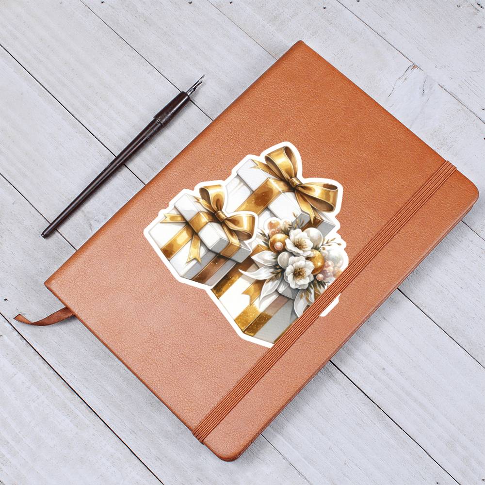 Luxury Wedding Decor Sticker 048 - Vegan Leather Journal