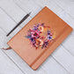 Floral Flower Wreath 127 - Vegan Leather Journal