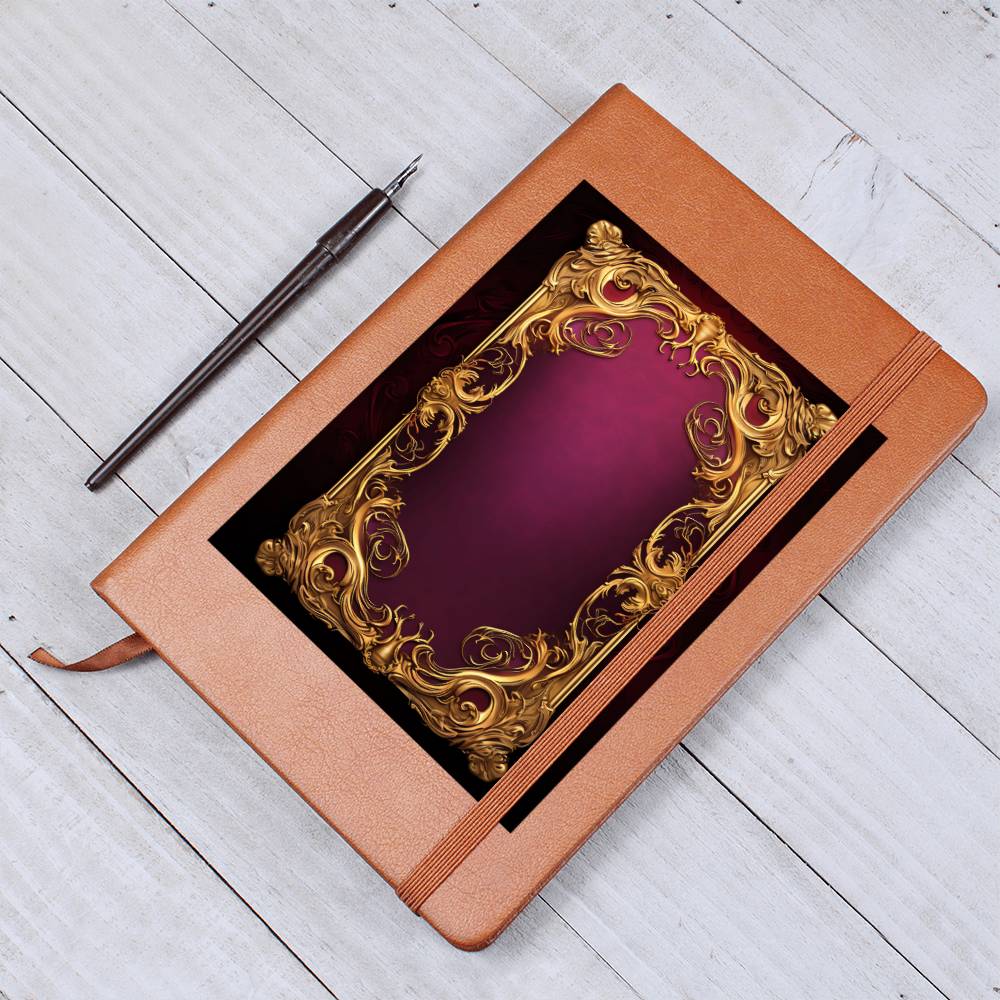Ornate Gold Cover 109 - Vegan Leather Journal
