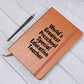 World's Greatest Preschool Special Education Teacher v1 - Vegan Leather Journal