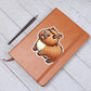 Cute Capybara sticker 20 - Vegan Leather Journal