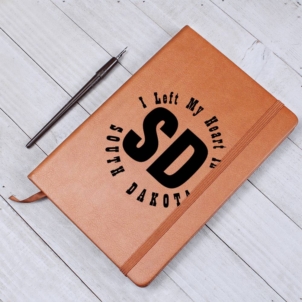 Heart In South Dakota v01 - Vegan Leather Journal
