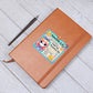 Cute Back to School Sticker 071 - Vegan Leather Journal