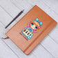 Cute Back to School Sticker 049 - Vegan Leather Journal