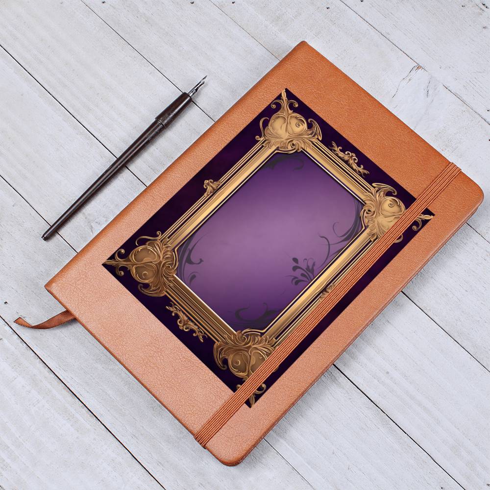 Ornate Gold Cover 064 - Vegan Leather Journal