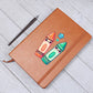 Cute Back to School Sticker 004 - Vegan Leather Journal