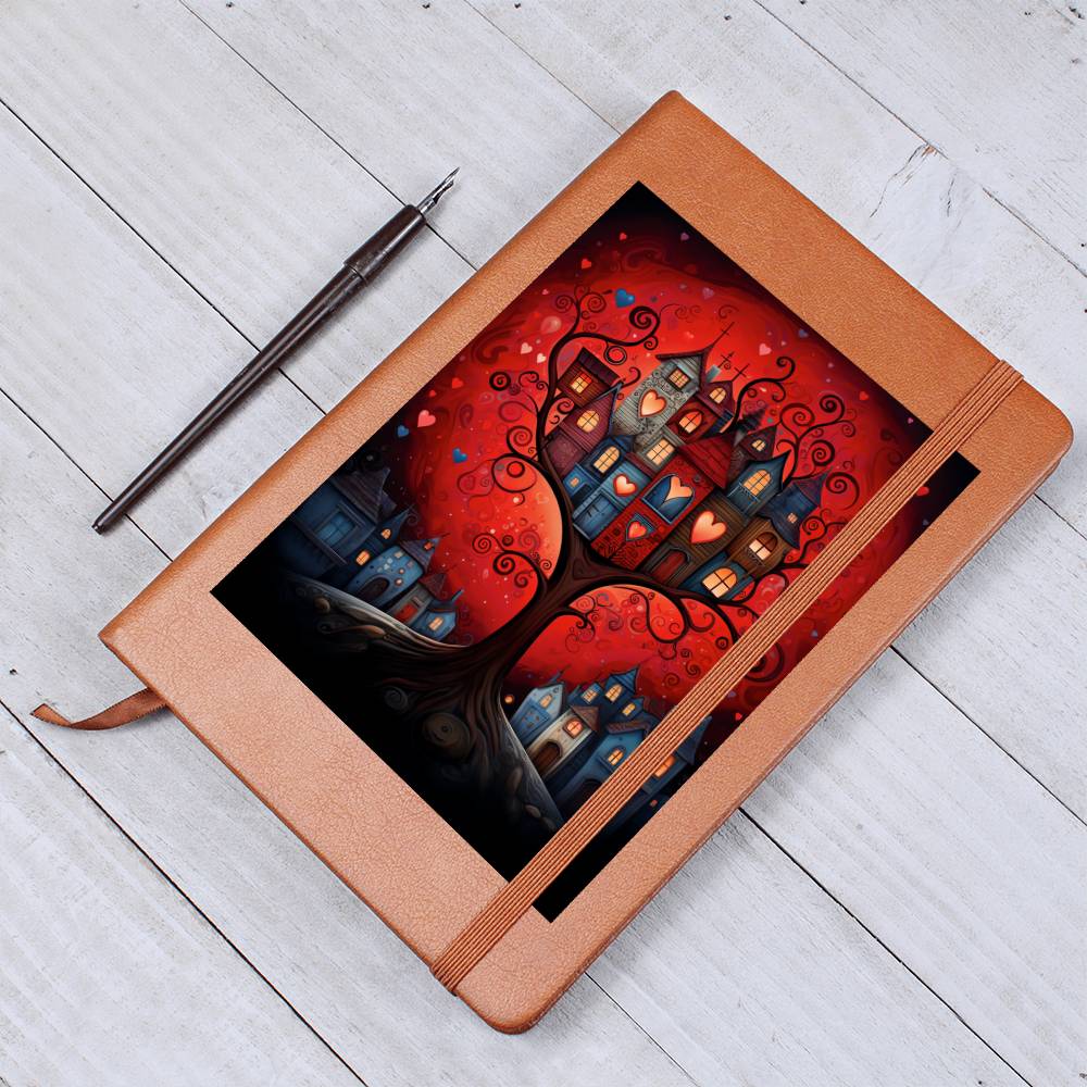 Valentine's Day Art 191 - Vegan Leather Journal