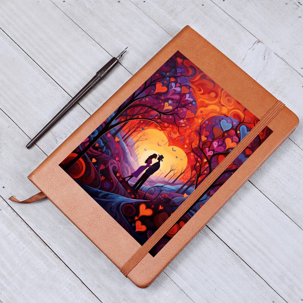 Valentine's Day Art 351 - Vegan Leather Journal