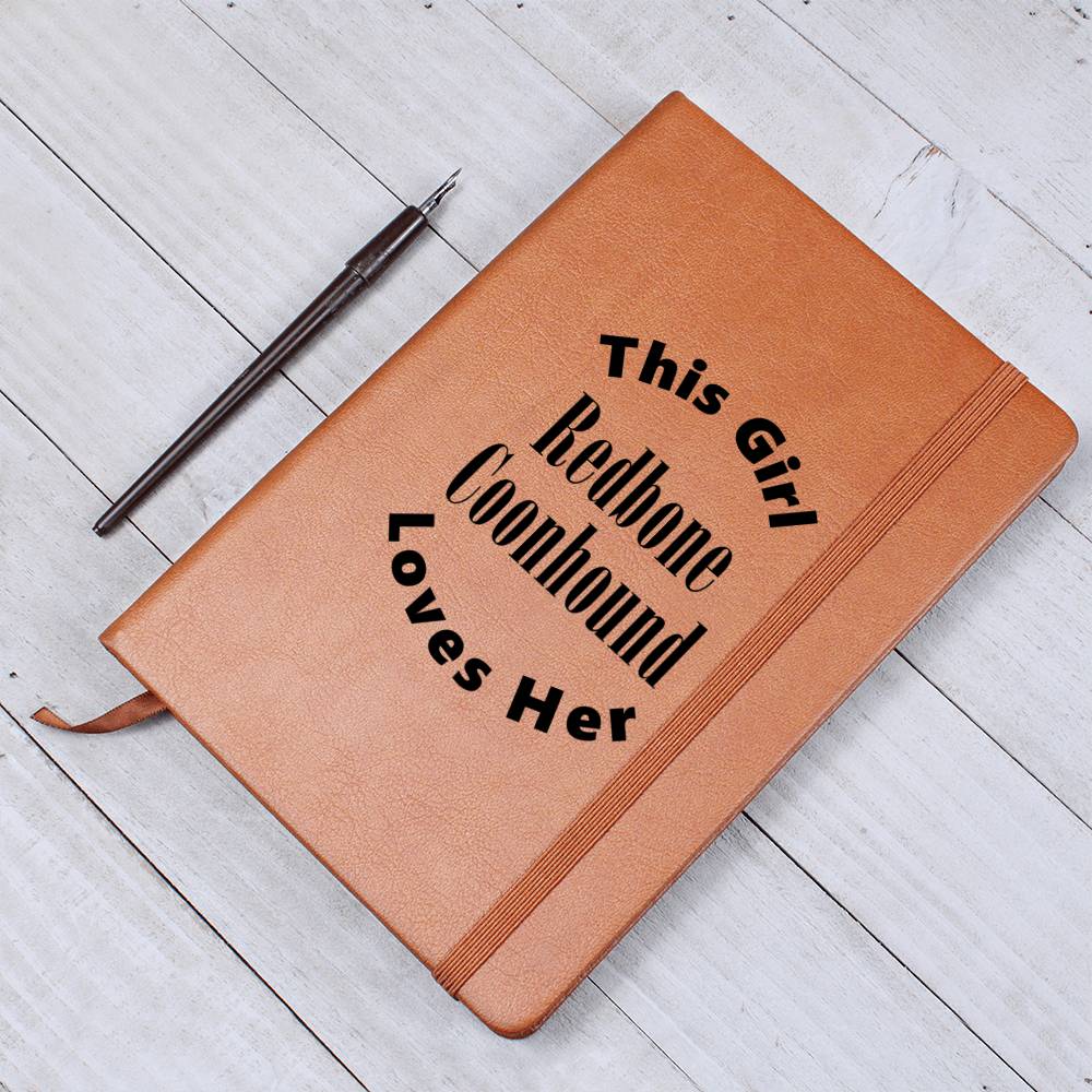 Redbone Coonhound v2 - Vegan Leather Journal