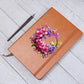 Floral Flower Wreath 045 - Vegan Leather Journal