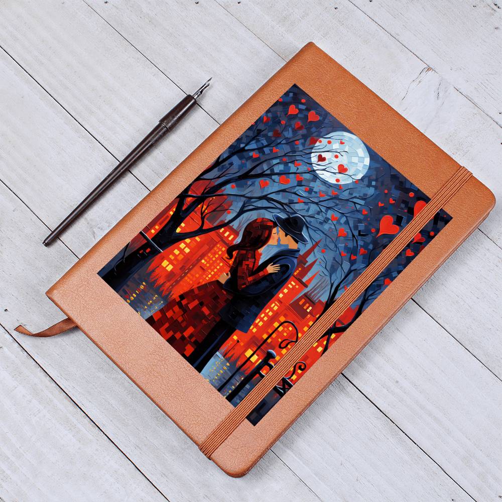Valentine's Day Art 261 - Vegan Leather Journal