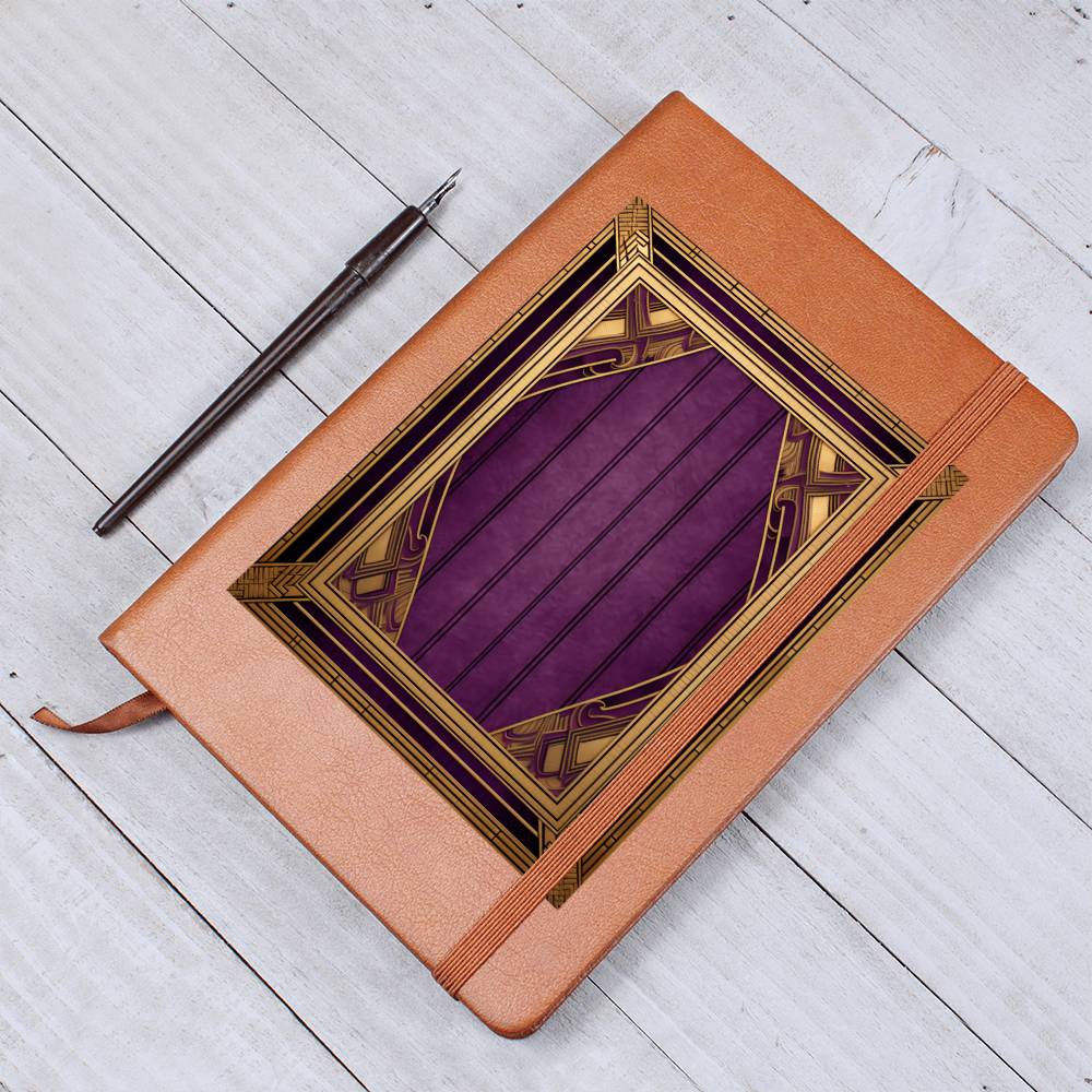 Ornate Gold Cover 108 - Vegan Leather Journal