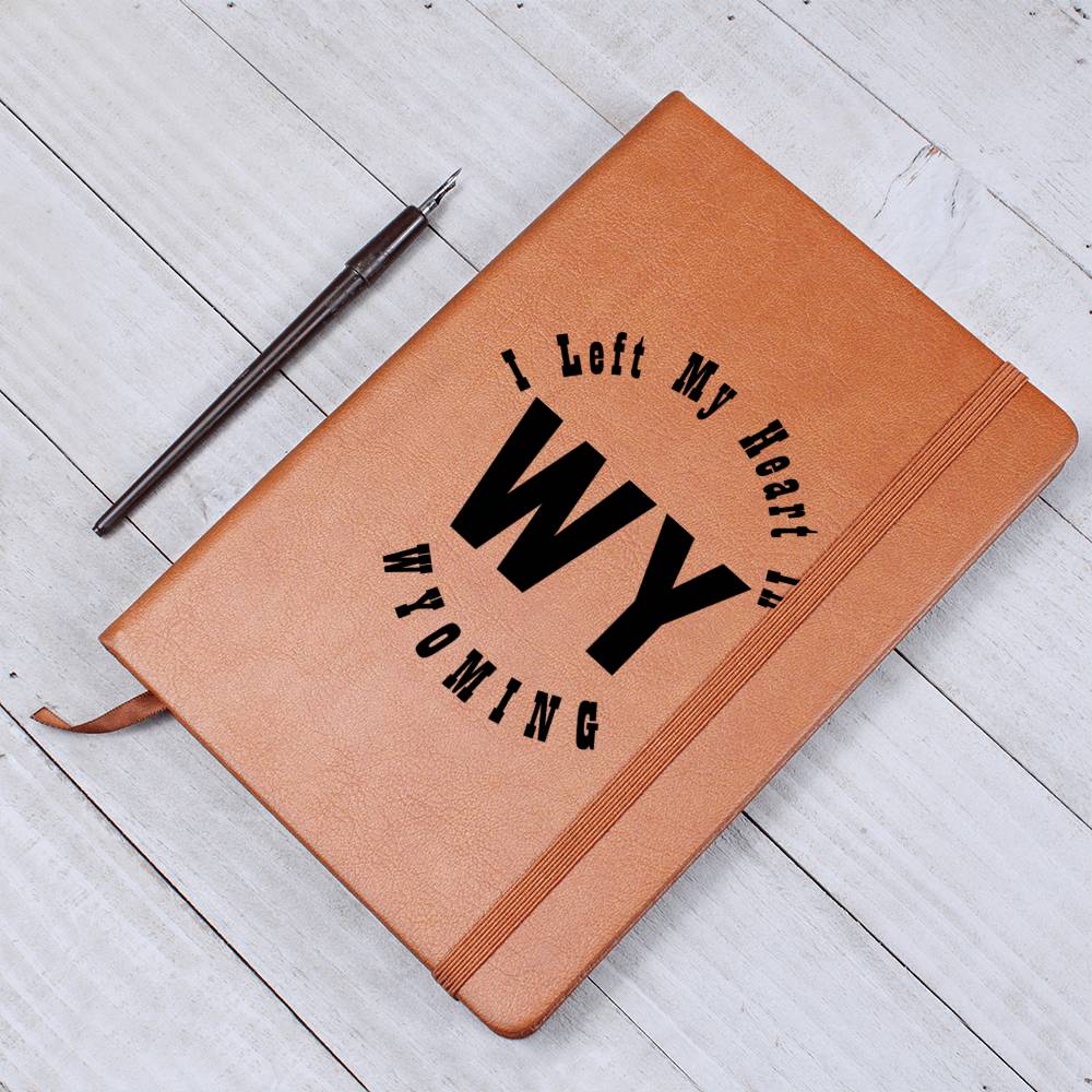 Heart In Wyoming v01 - Vegan Leather Journal