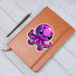 Cute Octopus sticker 105 - Vegan Leather Journal