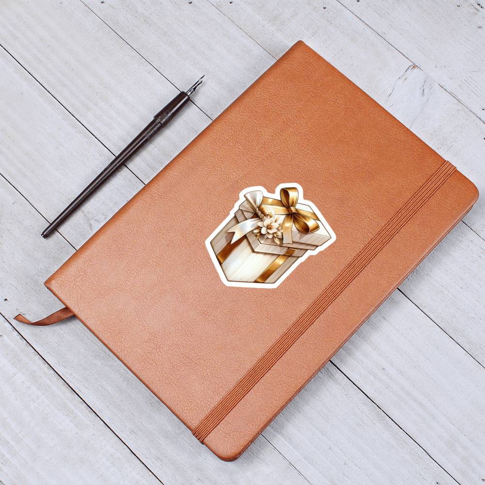 Luxury Wedding Decor Sticker 077 - Vegan Leather Journal