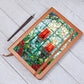 Christmas Stained Glass Design 016 - Vegan Leather Journal
