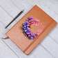 Floral Flower Wreath 132 - Vegan Leather Journal