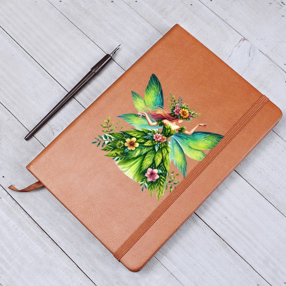 Magical Nature Forest Fairy 07 - Vegan Leather Journal