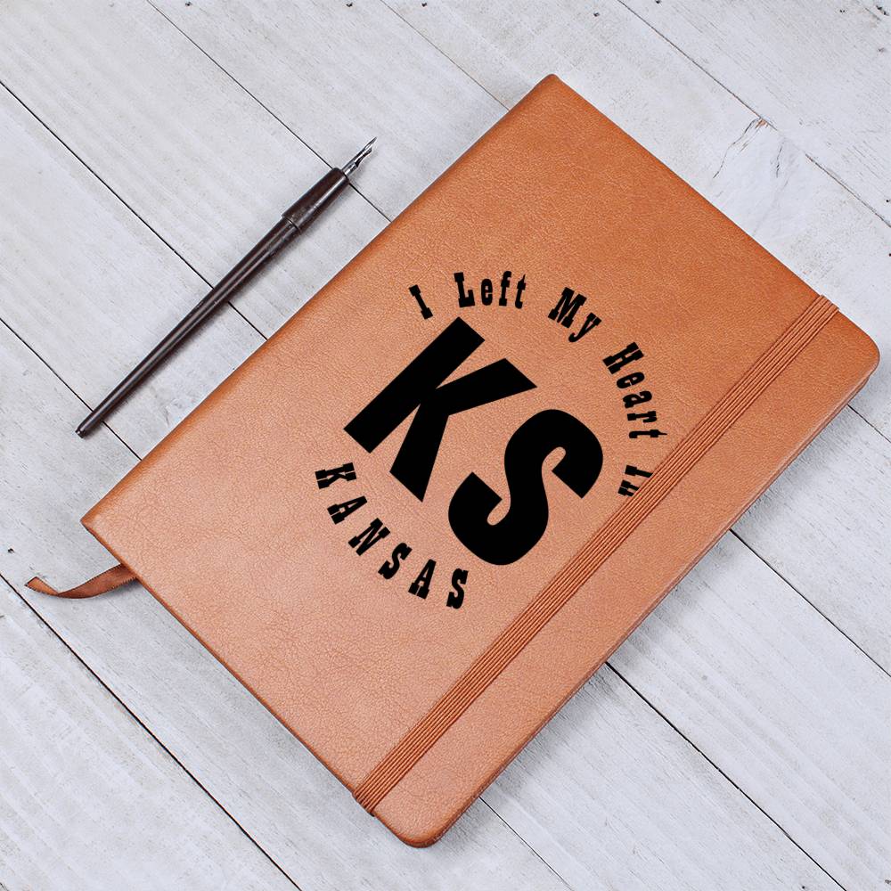 Heart In Kansas v01 - Vegan Leather Journal
