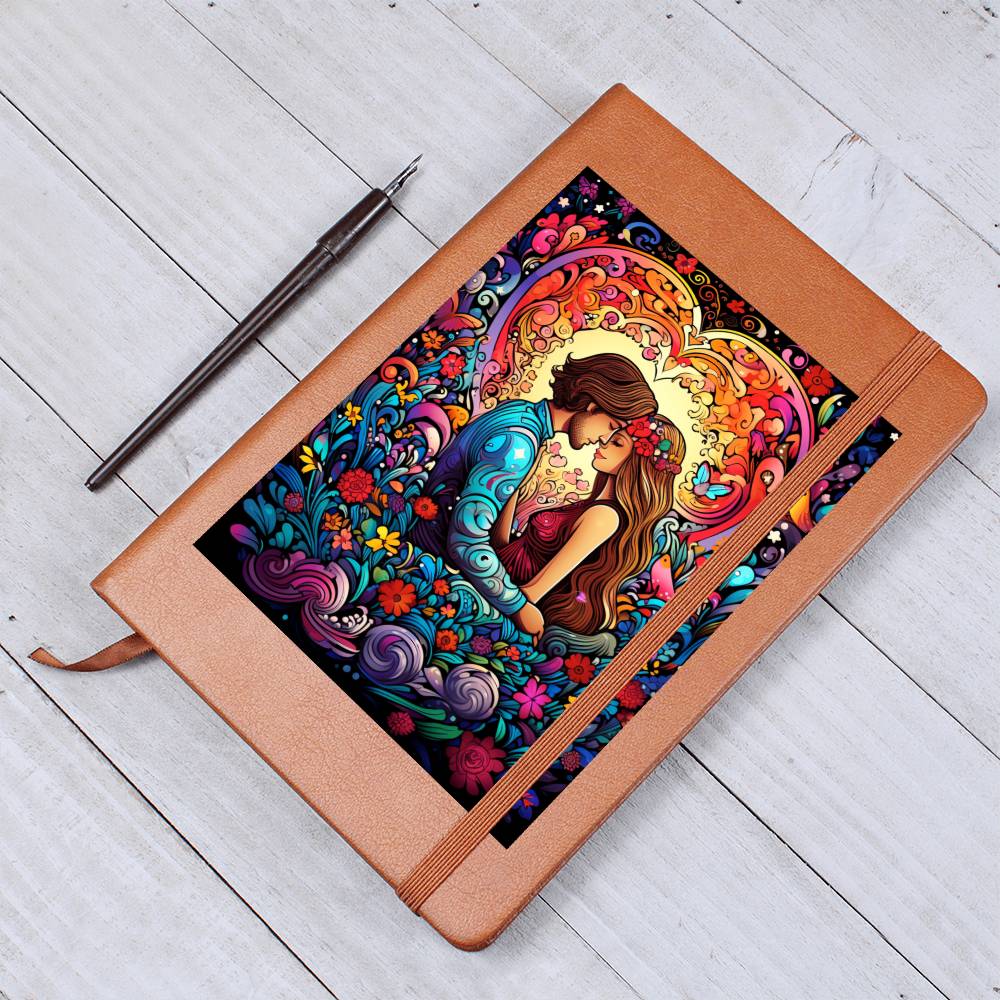 Valentine's Day Art 225 - Vegan Leather Journal