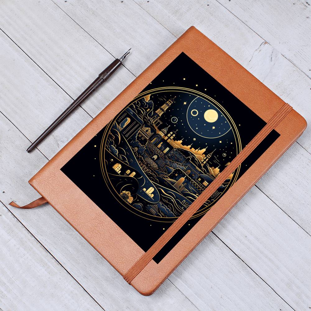 Minimalist BOHO Art 045 - Vegan Leather Journal
