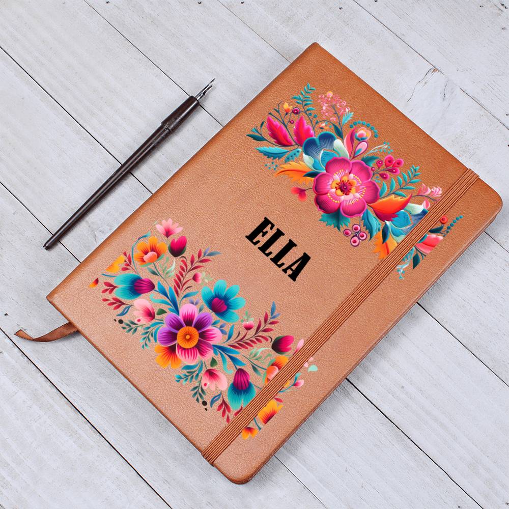 Ella (Mexican Flowers 2) - Vegan Leather Journal