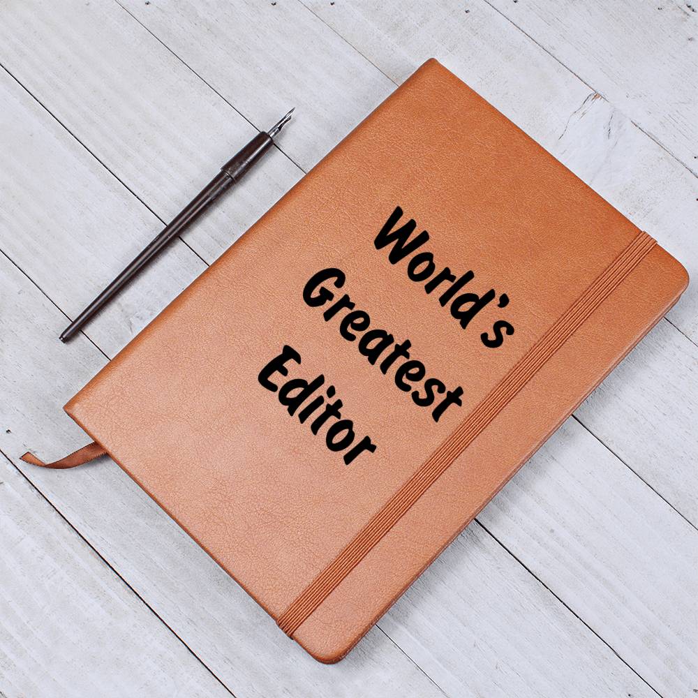 World's Greatest Editor v1 - Vegan Leather Journal