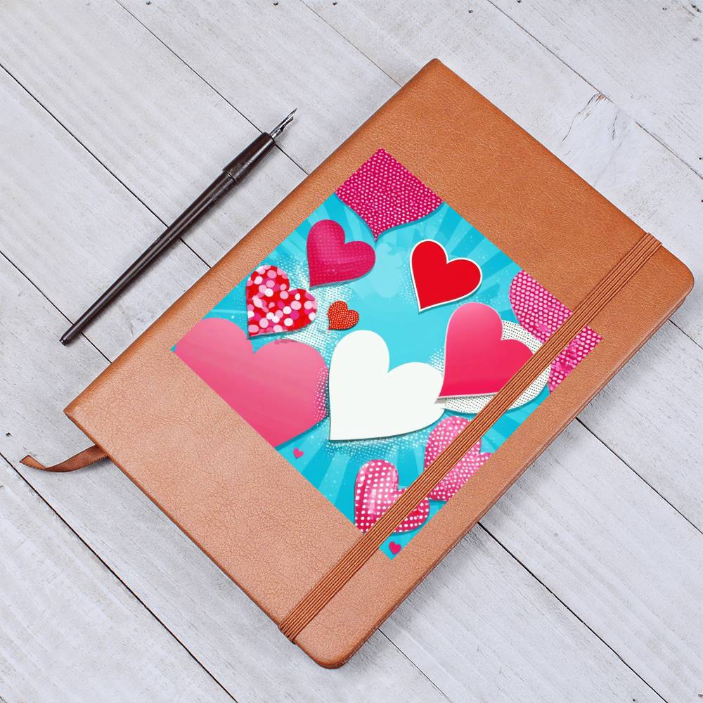 Valentine's Day Pop Art 11 - Vegan Leather Journal