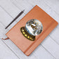 Watercolor Christmas Snow Globe 013 - Vegan Leather Journal